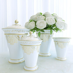 White roses 3D Models 