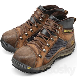 Caterpillar Boots Footwear 3D Models 