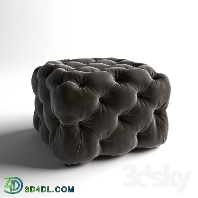 Grace Tufted Cube Ottoman