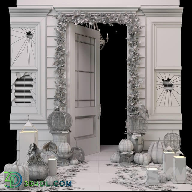 Halloween set Other 3D Models