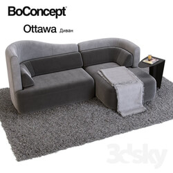 Sofa and side table Boconcept Ottawa 