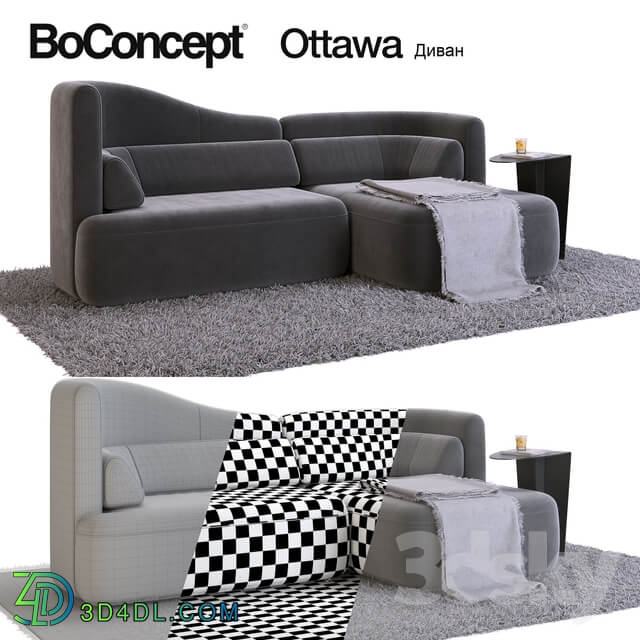 Sofa and side table Boconcept Ottawa