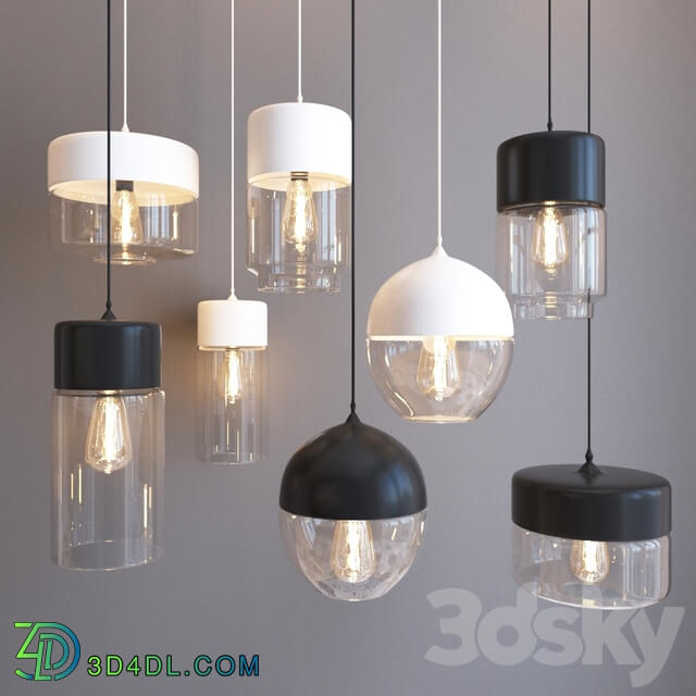 AMBER SUSPENSION SET Pendant light 3D Models