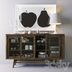 Sideboard Chest of drawer Decorative set Scandinavia 2 