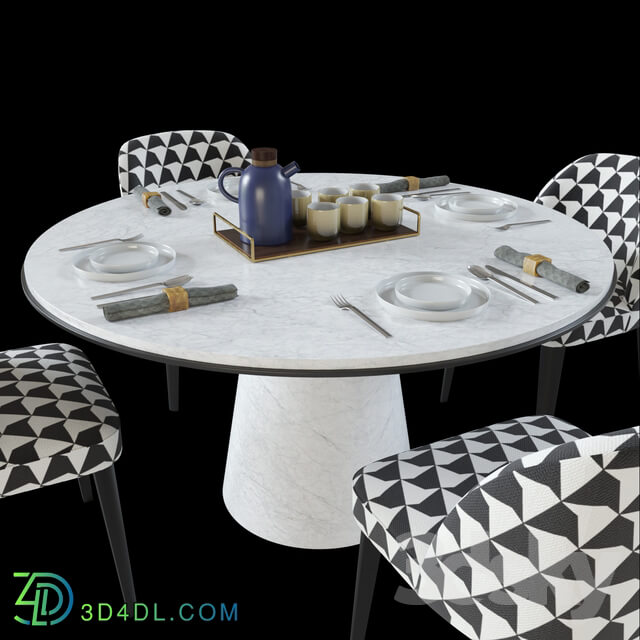 Table Chair Table Meridiani OWEN Chair Meridiani ODETTE