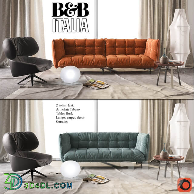 B B Italia Sofa Husk