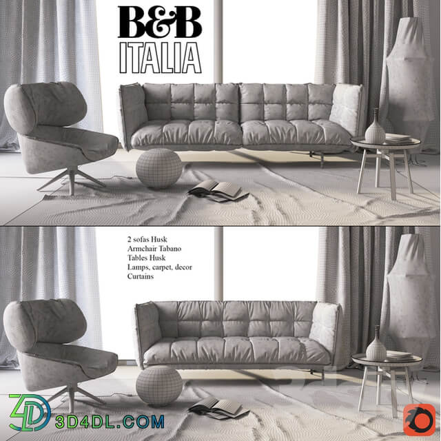 B B Italia Sofa Husk