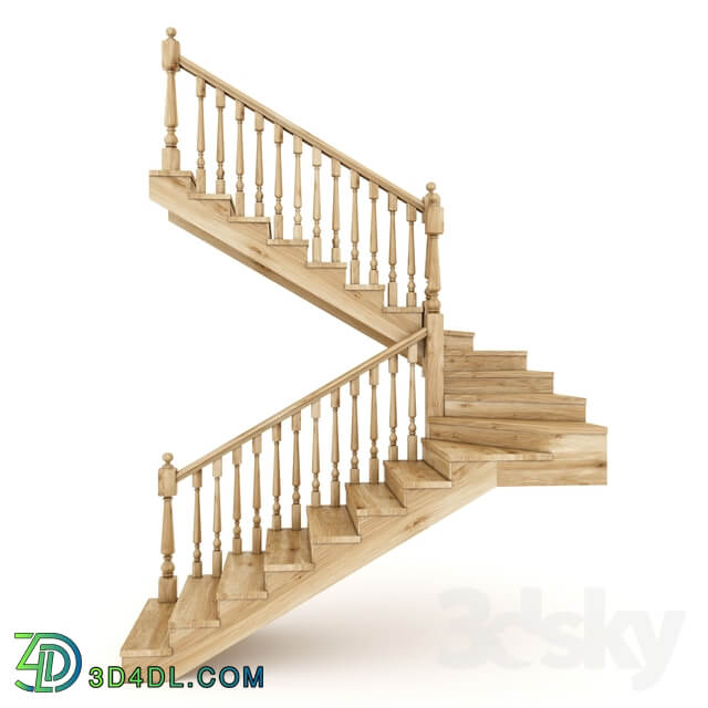 Wooden staircase 2