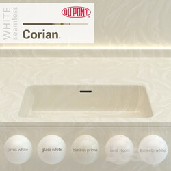 Dupont Corian Kitchen Countertops White 2 