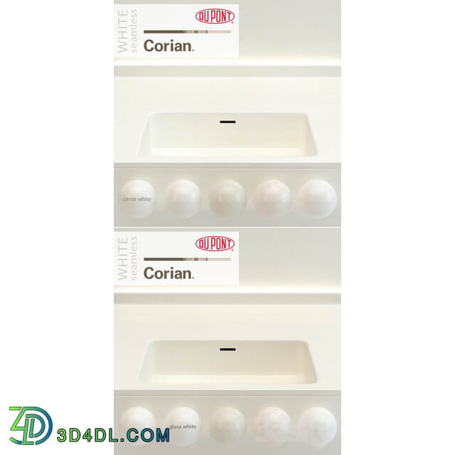Dupont Corian Kitchen Countertops White 2