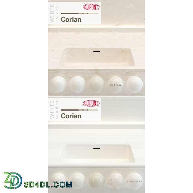 Dupont Corian Kitchen Countertops White 2