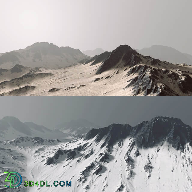 Mountains landscape Mountain landscape 3D Models