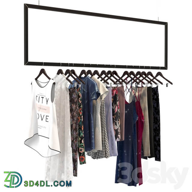 Clothing boutique Clothes 3D Models