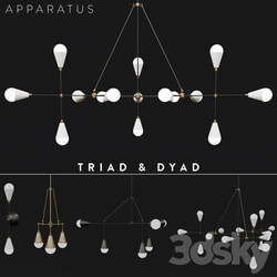 Apparatus Triad Dyad set Pendant light 3D Models 
