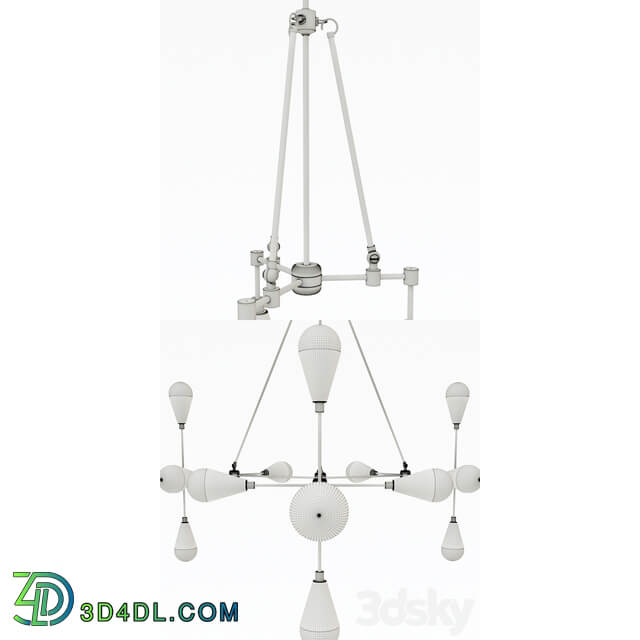 Apparatus Triad Dyad set Pendant light 3D Models