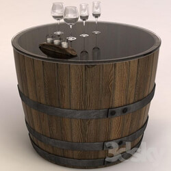 Coffee Table Barrel 