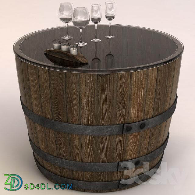 Coffee Table Barrel