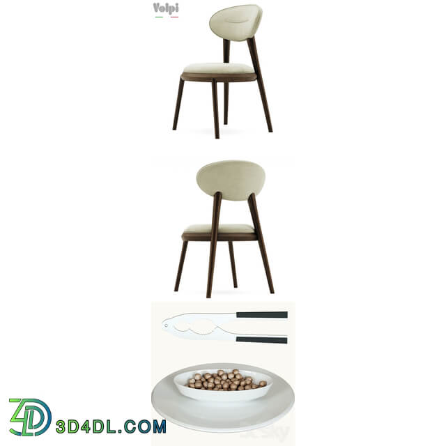 Table Chair VOLPI chair RAMON table TOLOMEO