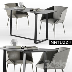 Table Chair Natuzzi 