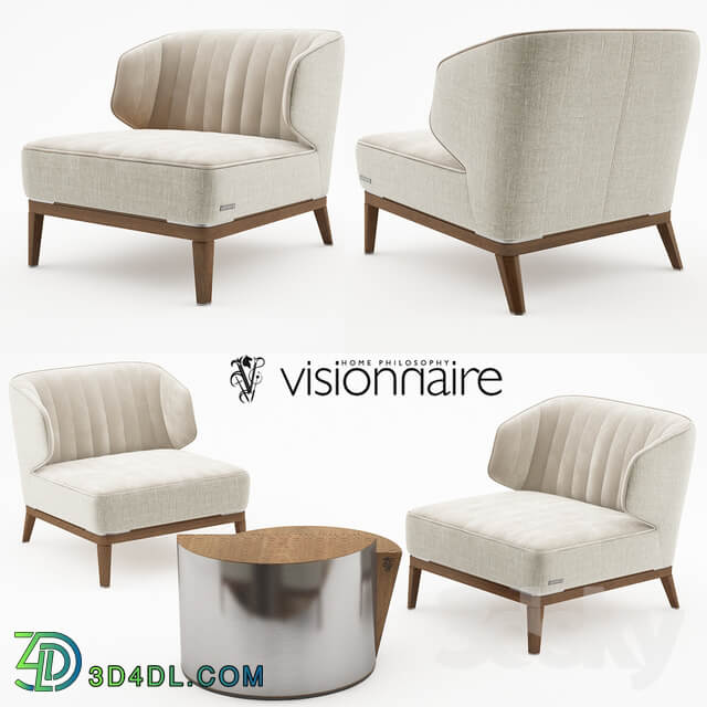 Blondie armchair with Cyborg large table Visionnaire Home Philosophy