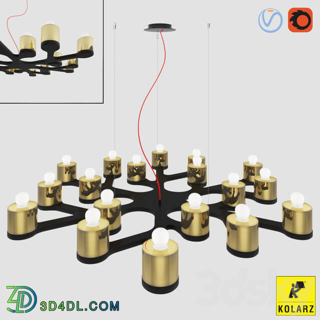 NOIDESIGN PRESENTED BY KOLARZ PARMELIA Pendant light 3D Models