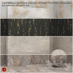 4 materials seamless stone plaster set 5 