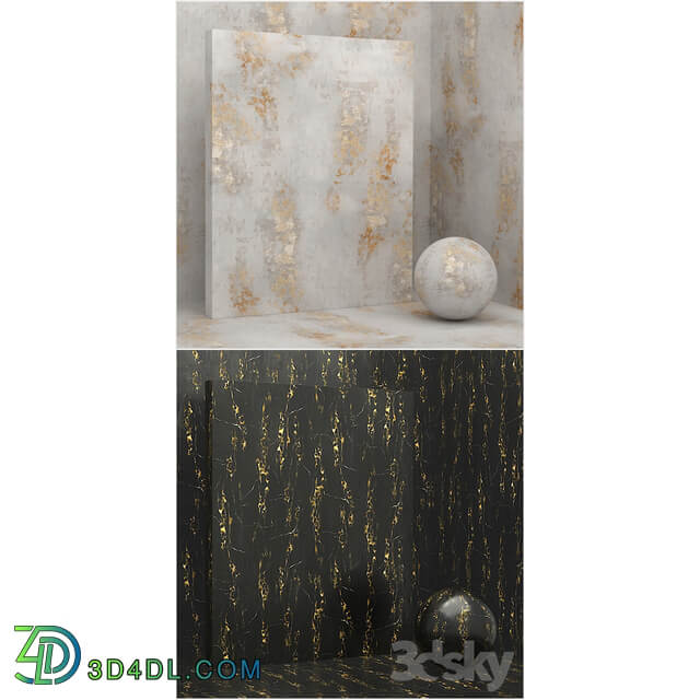 4 materials seamless stone plaster set 5