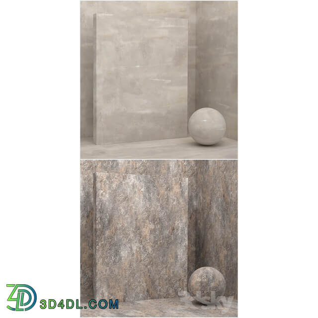 4 materials seamless stone plaster set 5