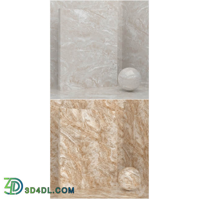 4 materials seamless stone plaster set 6