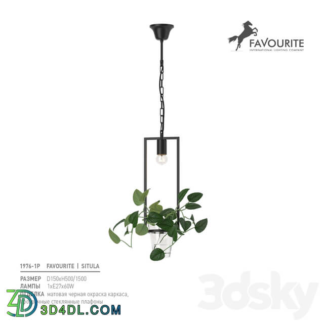 Favorite 1976 1P Pendant light 3D Models