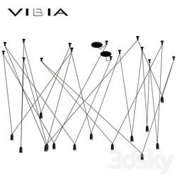 Chandelier MATCH factory Vibia Pendant light 3D Models 