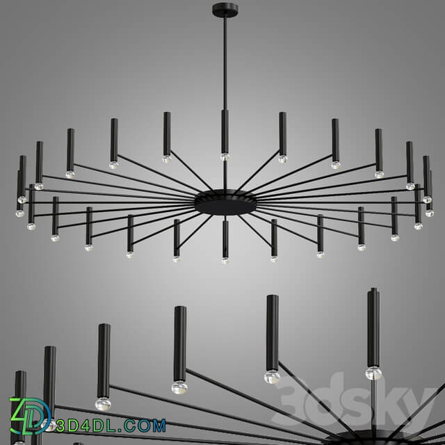 Oty Light POP P40 Chandelier round Pendant light 3D Models