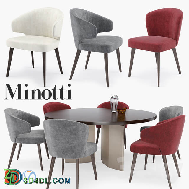 Table Chair Minotti Aston Dining set