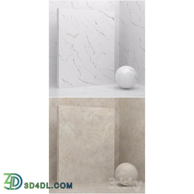 4 materials seamless stone plaster set 14