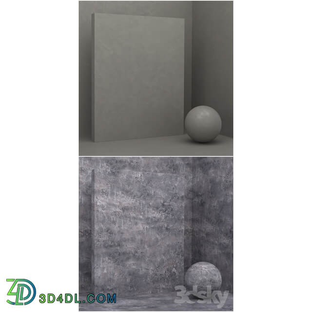 4 materials seamless stone plaster set 14