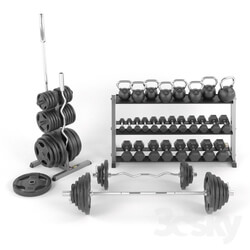 A set of weights for the gym from BodySolid 