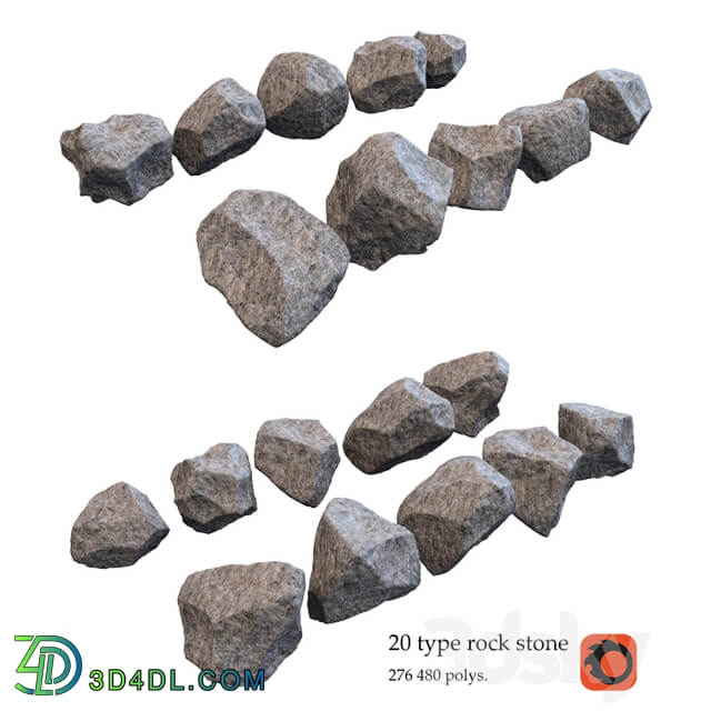 stone 3D Models