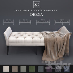 Ottoman Deena The Sofa Chair Company and Plaid 