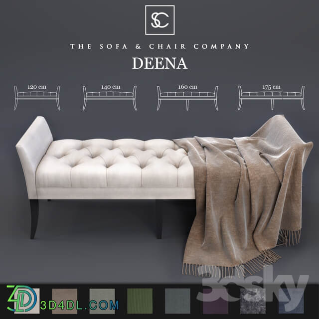 Ottoman Deena The Sofa Chair Company and Plaid