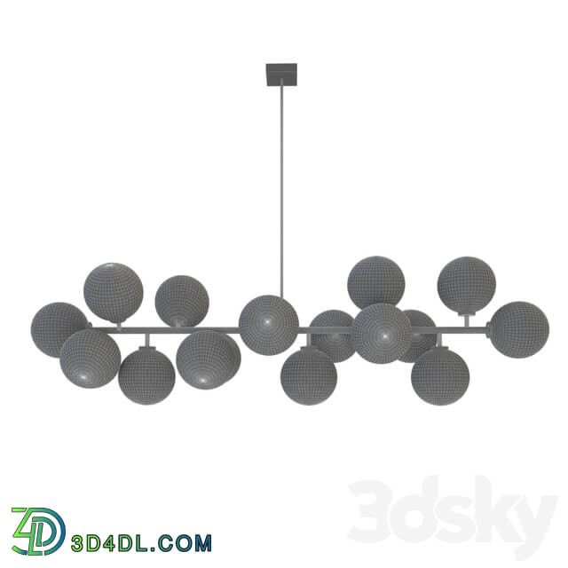 Chandelier Inflora 16 plafonds Pendant light 3D Models