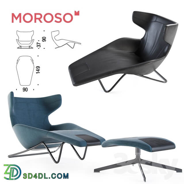 Other Couch Moroso take a line for a walk chaise longue