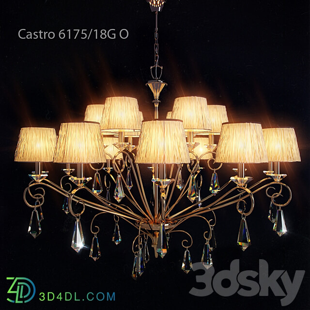 CANDIEEROS CASTRO 6175 18G O Pendant light 3D Models