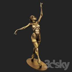 The statuette of a ballerina 