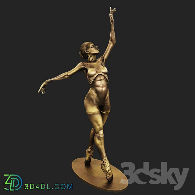 The statuette of a ballerina