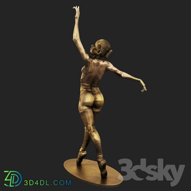 The statuette of a ballerina