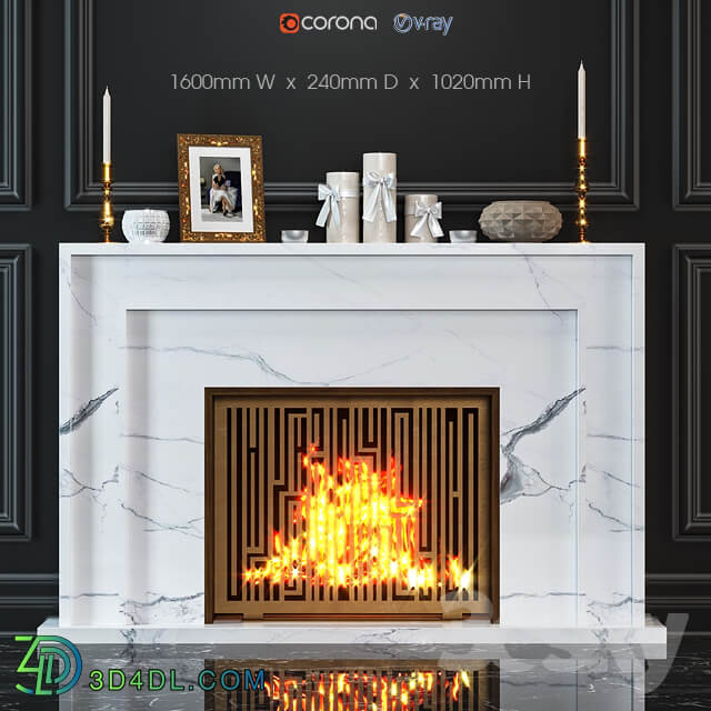 Fireplace marble