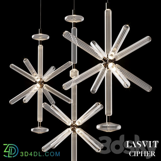 Lasvit Cipher Pendant light 3D Models