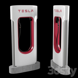 Tesla charge station 3D Models 