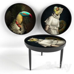 DIXIT coffee table salver wall picture 