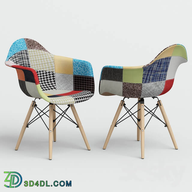 Chair Eames Style DAW Patchwork.